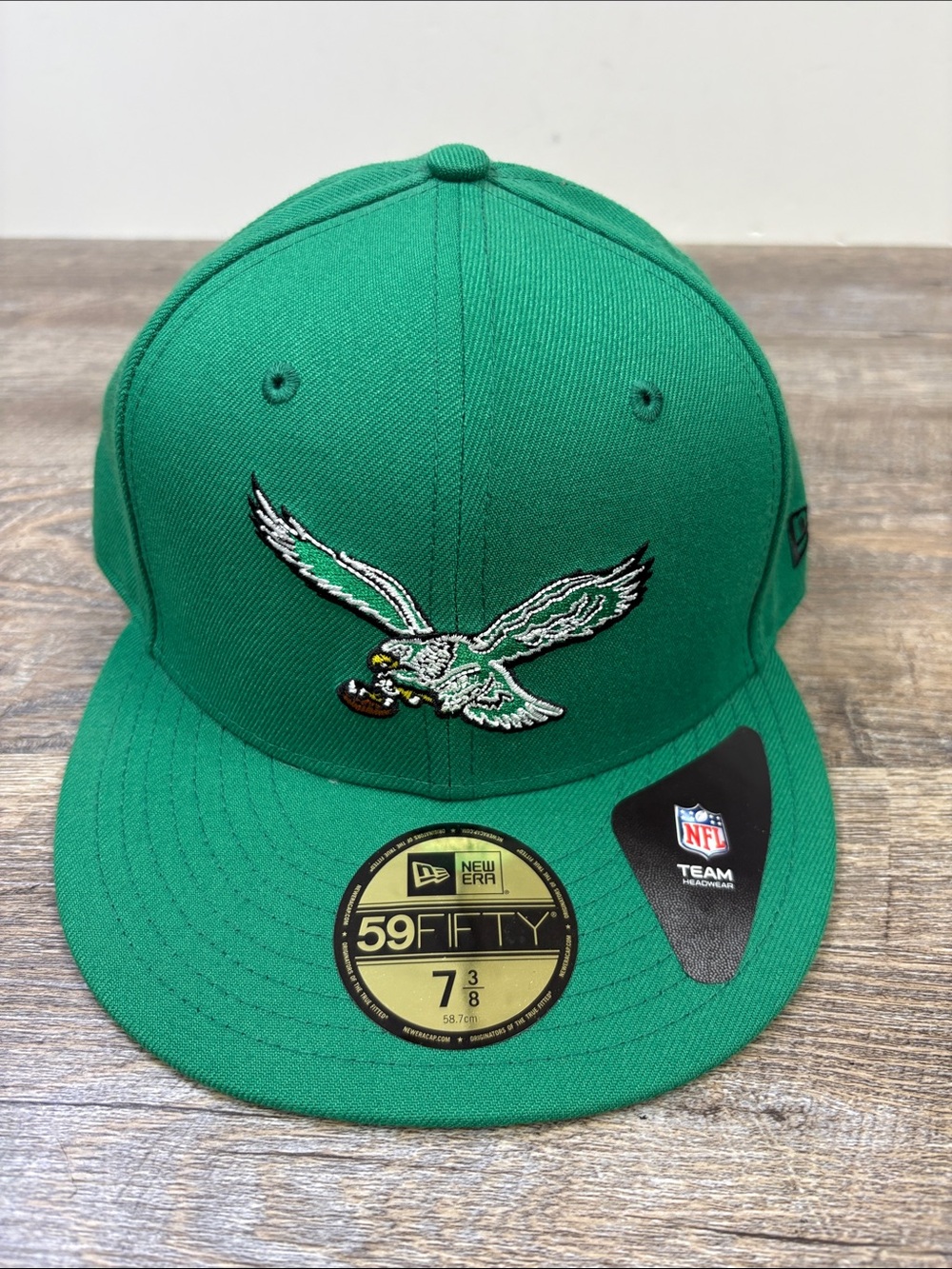 New Era Philadelphia Eagles 59FIFTY Kelly Green Fitted Hat 7 3/8 NFL
